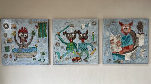 Glad i bad + Tandpastasmil + Plop i kummen