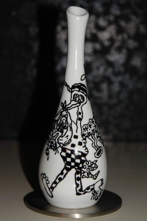 Porcelæns vase nr. HJ70 